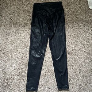 Aerie faux leather leggings, size Large/Long
